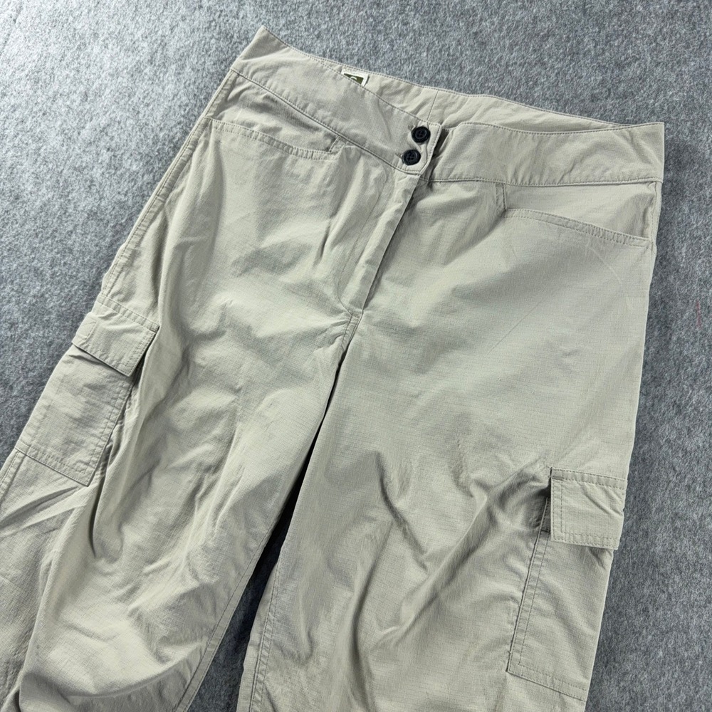 Vintage Tilley Hiking Cargo Pants Women's Sz 8 Tan Khaki Made in Canada Straight - Picture 13 of 14